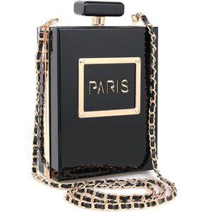 Clear Acrylic Purse Women Elegant Evening Bag Shoulder Crossbody Clutch